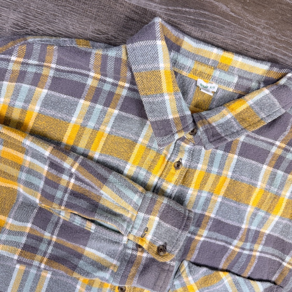 Aerie Womens Flannel Shirt Oversized Anytime Fav Size XL Fall Summer Cabincore